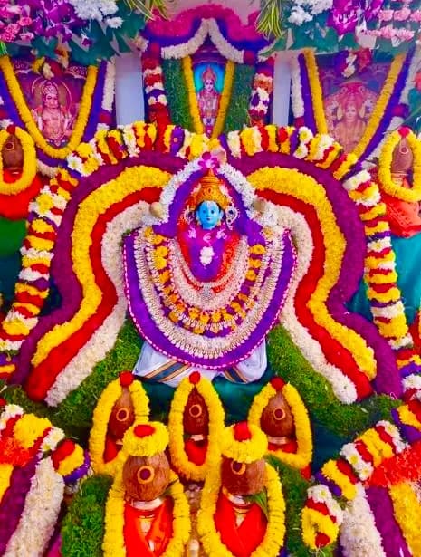 Durga Deepa Namaskara performed by a Gopuja Vedic pandit