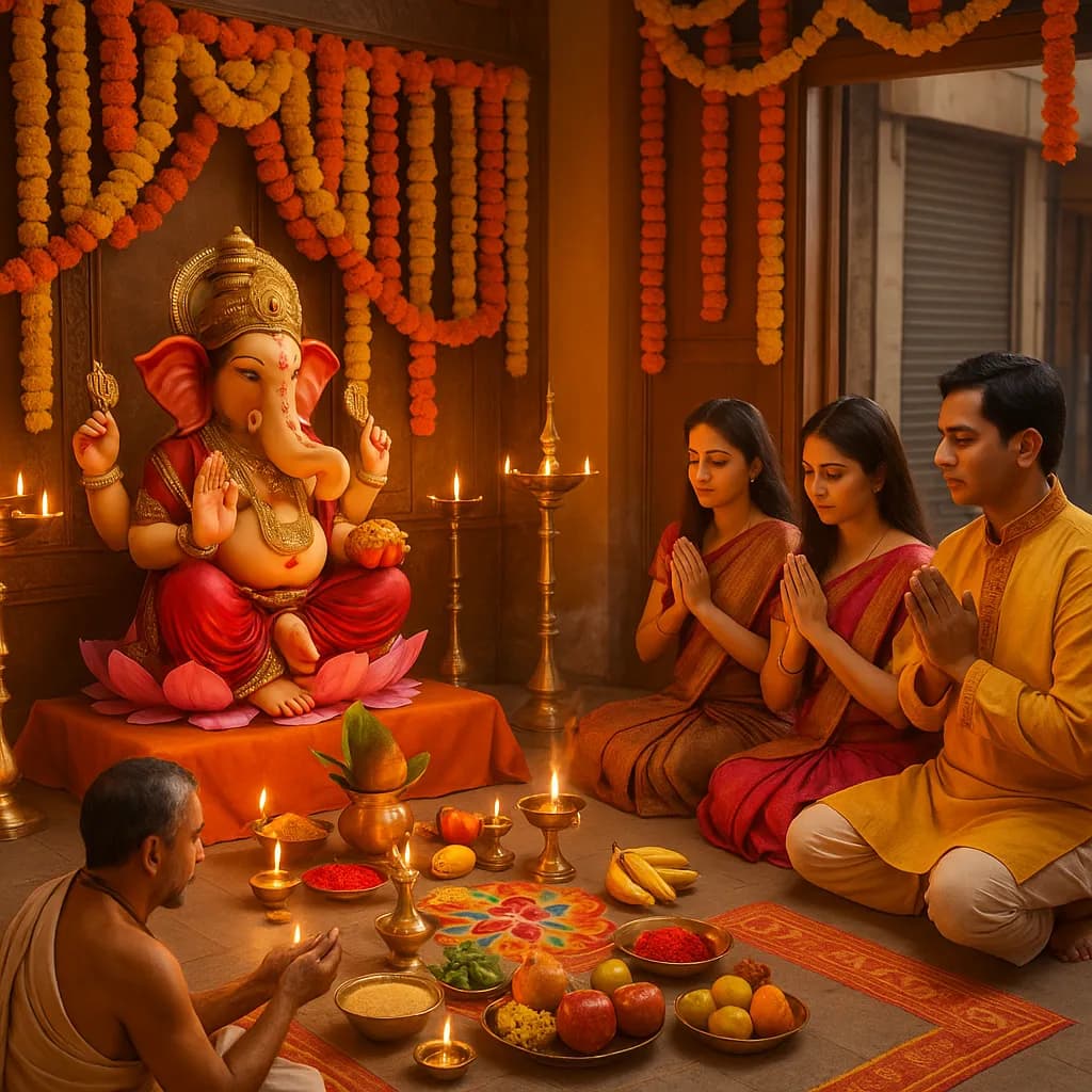 Annaprashana performed at home in Agara, Bangalore by a Gopuja Vedic pandit