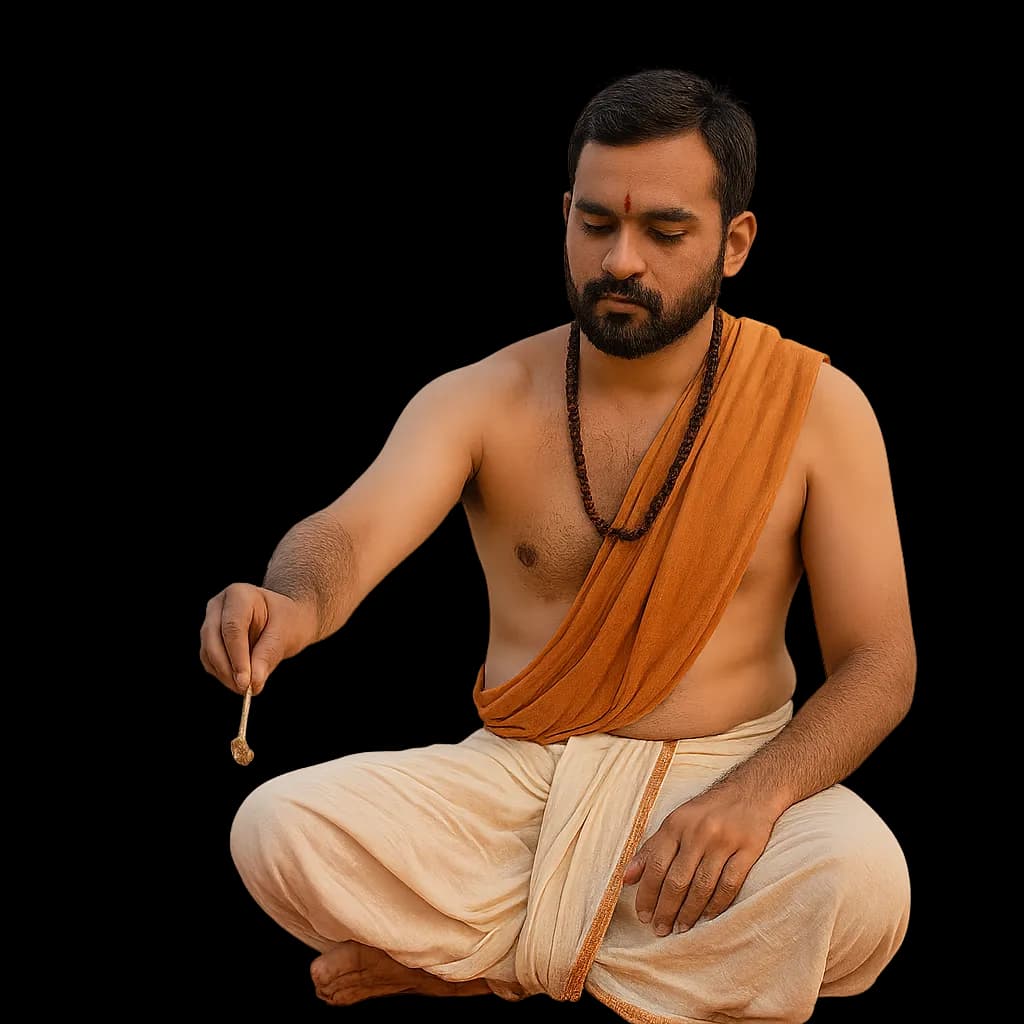 Purusha Sukta Homa performed by a Gopuja Vedic pandit